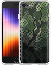 iPhone SE 2022 Hoesje Snakeskin Honeycomb - Designed by Cazy