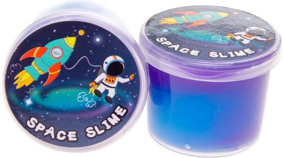 Slijm Space Junior 22 Ml 4 X 3 Cm Blauw/paars - slijm - slime - sinterklaas- schoencadeau