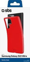 SBS Vanity Stars TPU Backcover voor Samsung Galaxy S22 Ultra - Rood