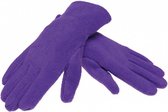 handschoenen fleece paars maat XL/XXL