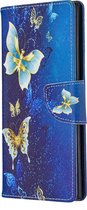 Samsung Galaxy Note 10 Plus Hoesje - Mobigear - Design Serie - Kunstlederen Bookcase - Butterfly - Hoesje Geschikt Voor Samsung Galaxy Note 10 Plus