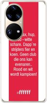 6F hoesje - geschikt voor Huawei P50 Pro -  Transparant TPU Case - AFC Ajax Clublied #ffffff