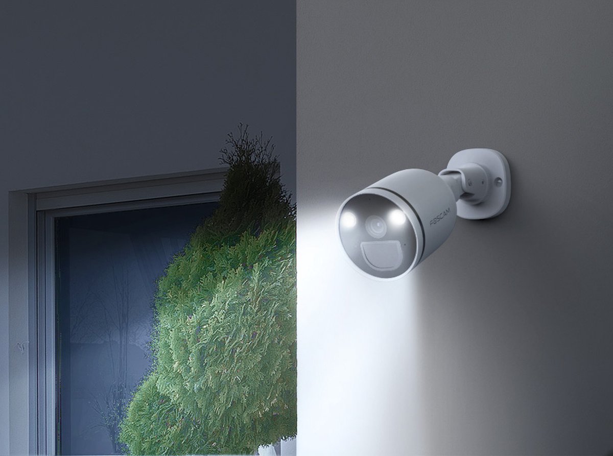 Foscam S41 Beveiligingscamera - 4MP - Camera met schijnwerper - Kleur Nachtzicht - Bewegingsmelder - Wifi - Wit – foto 2