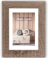 Zep Fotolijst hout - naturel bruin - geschikt voor foto van 20 x 20 cm - staand of hangend