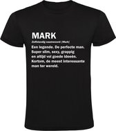 Mark Heren t-shirt | jarig | verjaardagkado | verjaardag kado | grappig | cadeau | Zwart