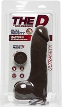 The D - Master 10.5 Inch W/Balls Ultraskyn - Chocolate - Realistic Dildos chocolate