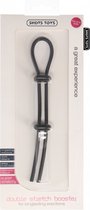 Double Stretch Booster - Black - Cock Rings black