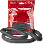 6.9 and 12 Ultra Wrap Ring Pack - Cock Rings black
