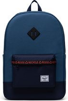 Eco | Heritage - Ensign Blue/Peacoat / Rugzak - schooltas - laptoptas / 15" Laptopvak - 21.5L opbergruimte / 100% van gerecycleerde PET flessen / met levenslange fabrieksgarantie /