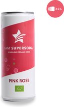 I am Supersoda Pink Rose 12x0,25L - 100% biologische frisdrank - laag in suikers - laag in calorieën/kcal