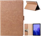 Samsung Tab A7 Hoesje - Vegan Leer - Book Case Samsung Tab A7 (2020) - Samsung Tab A7 Hoes - Cover voor de Samsung Galaxy Tablet A7 2020 - 10.4 inch - Bruin