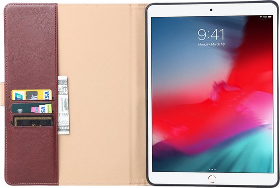 Luxe Tablet Hoes Geschikt voor iPad Hoes 5e, 6e, Air 1e, Air 2e Generatie - 9.7 inch (2017/2018) - Rood