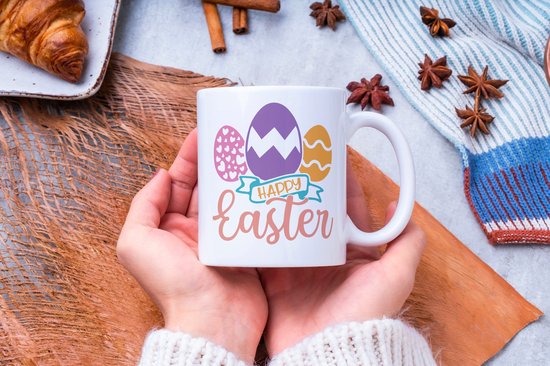 Tasse de Pâques HappyEaster | Cadeau de Pâques | Pâques | Décoration de Pâques | Décoration de Pasen | Cadeaux drôles | Tasse de café | Gobelet à café | Tasse à thé | Tasse de thé