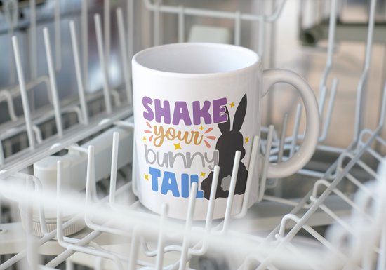 Tasse de Pâques ShakeYourBunnyTail | Cadeau de Pâques | Pâques | Décoration de Pâques | Décoration de Pasen | Cadeaux drôles | Tasse de café | Gobelet à café | Tasse à thé | Tasse de thé