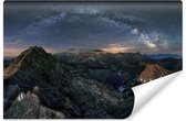 Fotobehang Melkweg Over Het Tatra-Gebergte - Vliesbehang - 450 x 300 cm