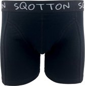 Boxershort - SQOTTON® - Basic - Zwart - Maat  L