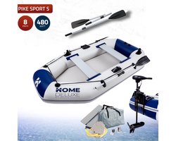 Rubberboot PVC PIKE (230 x 128cm) - Incl. fluistermotor 480W - 3 pers.