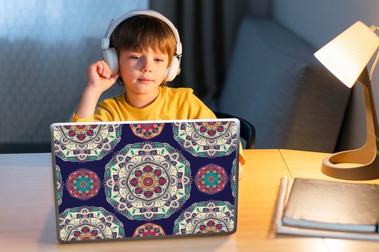Sticker pour ordinateur portable - 11,6 pouces - Bohème - Mandala - Motifs