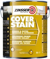 Zinsser Coverstain Zwart 1 litre - Primaire d'adhérence & Scellant pour bois