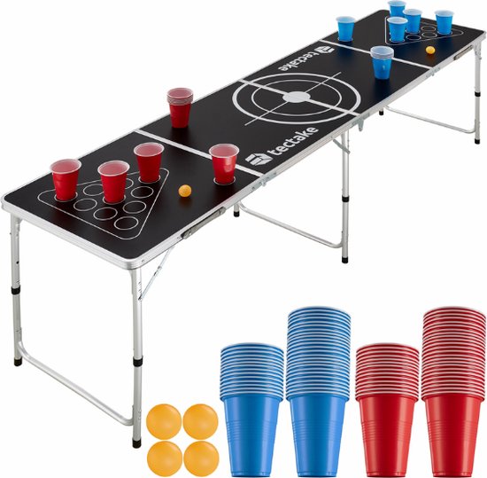 Jeu De Bière-pong Infactory - 24 Gobelets 450 Ml + 2 Balles | Pour Fêtes, Soirées, Festivals, Règles Personnalisables