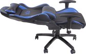 CLP Shift X2 Bureaustoel - Kunstleer met voetensteun zwart/blauw