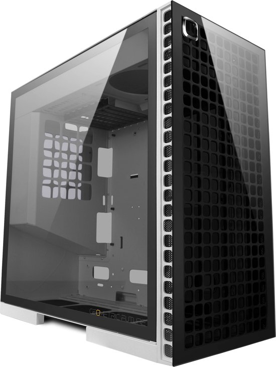 Geometric Future M6 Cezanne Mid Tower, pc-behuizing, verticaal luchtkanaalontwerp, ondersteuning voor 12" x 11" E-ATX, Wit , GEO-M6-CEW