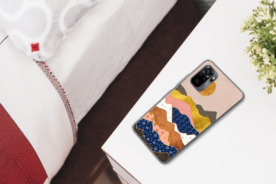 Coque Xiaomi Redmi Note 10 Pro - Or - Pastel - Motifs - Coque de téléphone en Siliconen