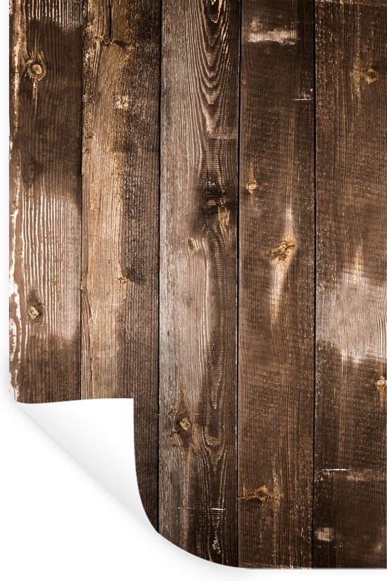 Stickers Stickers muraux - Bois - Bois dur - Vintage - 40x60 cm - Feuille adhésive