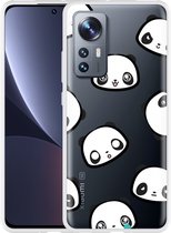 Xiaomi 12 Pro Hoesje Panda Emotions - Designed by Cazy