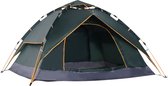 Outsunny Dubbele tent familietent Quick-Up tent 2 volwassenen + 1 kind camping waterdicht A20-057