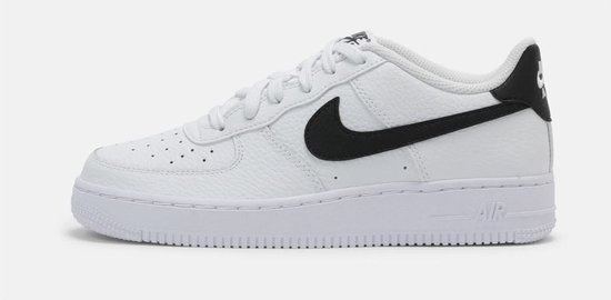 Nike Air Force 1 Laag Sneakers - Wit Zwart - Maat 35.5 | bol