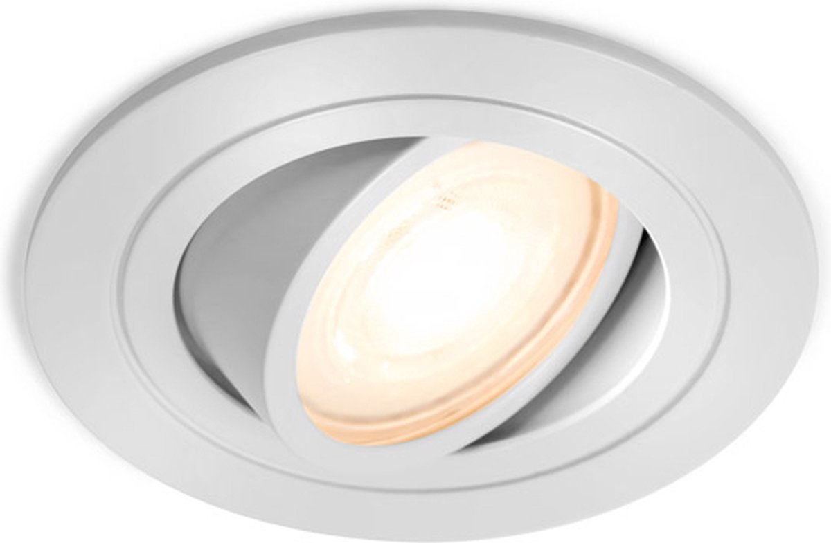 LED inbouwspot Holger -Rond Wit -Koel Wit -Dimbaar -4.9W -Philips LED
