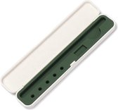 Case2go - Pencil Case geschikt voor Apple pencil 1 en 2 - Apple Pencil Case - Groen/Wit