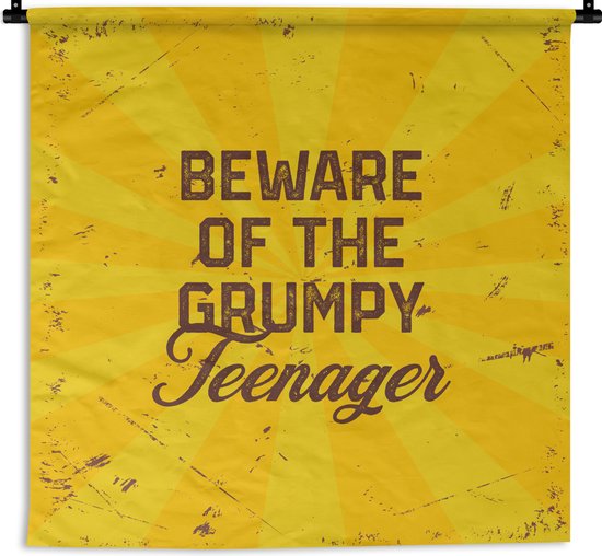 Tapisserie - Toile murale - Enfants - Dictons - Or - 60x60 cm - Tapisserie