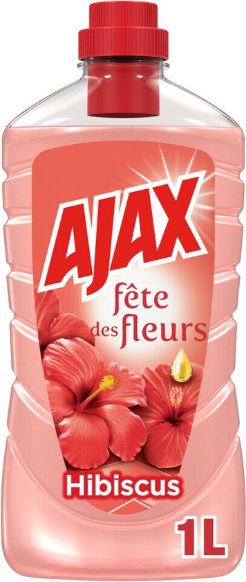 8x Ajax Allesreiniger Fete de Fleur Hibiscus 1 liter