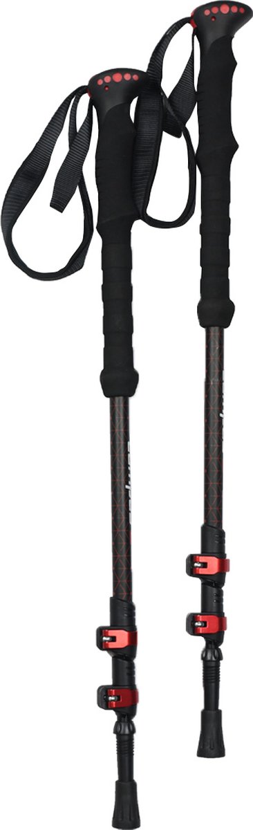 Campus Stetin Trekking Poles CU0703321218, Unisex, Zwart, kijki trekkingowe, maat: One size