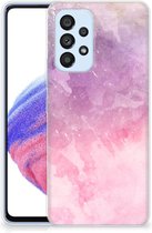 Telefoonhoesje Samsung Galaxy A53 5G Silicone Back Cover Pink Purple Paint