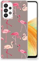 Cover Case Geschikt voor Samsung Galaxy A33 5G Smartphone hoesje Flamingo