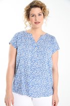 Paprika Dames Hemd in EcoVero-viscose met Liberty-bloemetjesmotief - Blouse - Maat 50