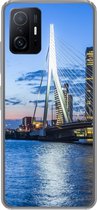 Geschikt voor Xiaomi 11 Lite 5G NE hoesje - Rotterdam - Water - Skyline - Siliconen Telefoonhoesje