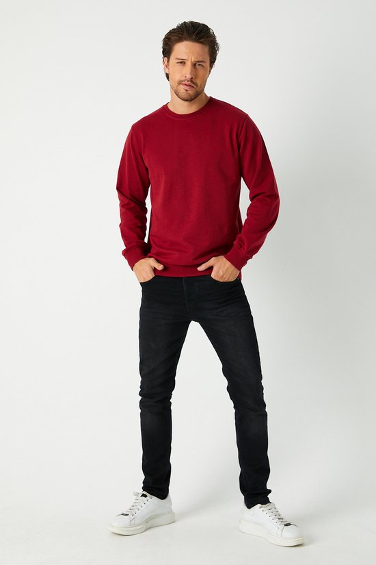 Comeor Sweater heren - bordeaux rood - sweatshirt trui - M