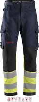 Snickers 6363 ProtecWork, Las Werkbroek, High-Vis Klasse 1 - Donker Blauw/High Vis - 108