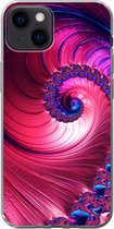 Geschikt voor iPhone 13 hoesje - Spiraal - Abstract - Kleuren - Siliconen Telefoonhoesje