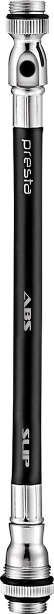 Lezyne ABS Flex Hose (Franse-/Autoventielen) voor Lezyne handpompen - Voor HP (hogedruk), HV (hoog volume), Alloy, Pressure en Tech Drive handpompen - Zwart/Zilver