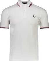 Fred Perry Polo Wit Aansluitend - Maat 3XL - Heren - Lente/Zomer Collectie - Katoen