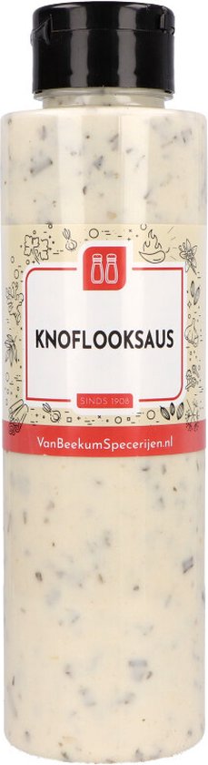 Van Beekum Specerijen - Knoflooksaus - Knijpfles 500 ml