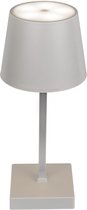 USB tafellamp LED dimbaar grijs 26 cm van kunststof - Nachtlampje - Tafel lampje