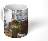 Mok - Terras op een balkon - 350 ML - Beker - Uitdeelcadeautjes