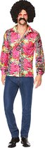 Partychimp Flower Power 70's Hippie Blouse Déguisements Wear Homme - Polyester - Taille S