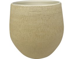 Ter Steege Plantenpot - moderne look - beige - 31 x 28 cm - bloempot